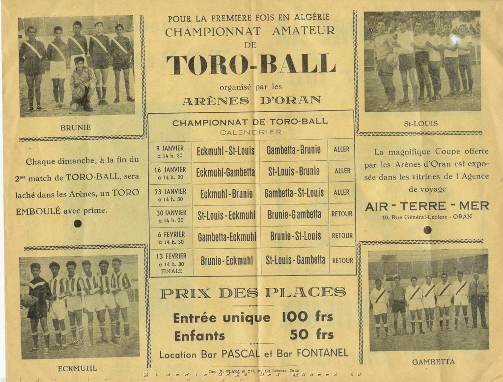 TORO BALL 1955 AFFICHE DES CHAMPIONNATS AMATEURS.JPG